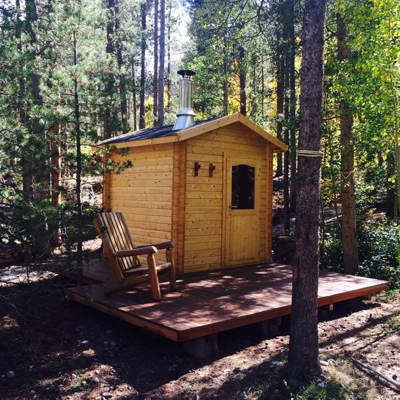 Manufacturer photo of the Almost Heaven Allegheny 6 Person Cabin Sauna