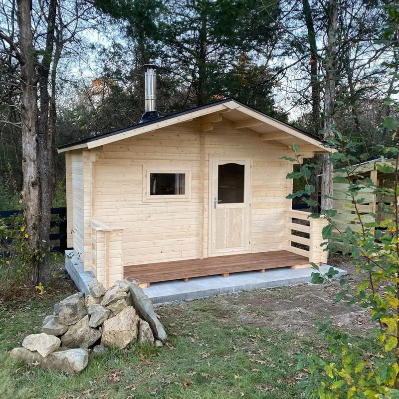 Manufacturer photo of the Almost Heaven Appalachia 6 Person Cabin Sauna