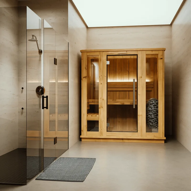 Manufacturer photo of the Almost Heaven Auburn 2-3 Person Indoor Sauna