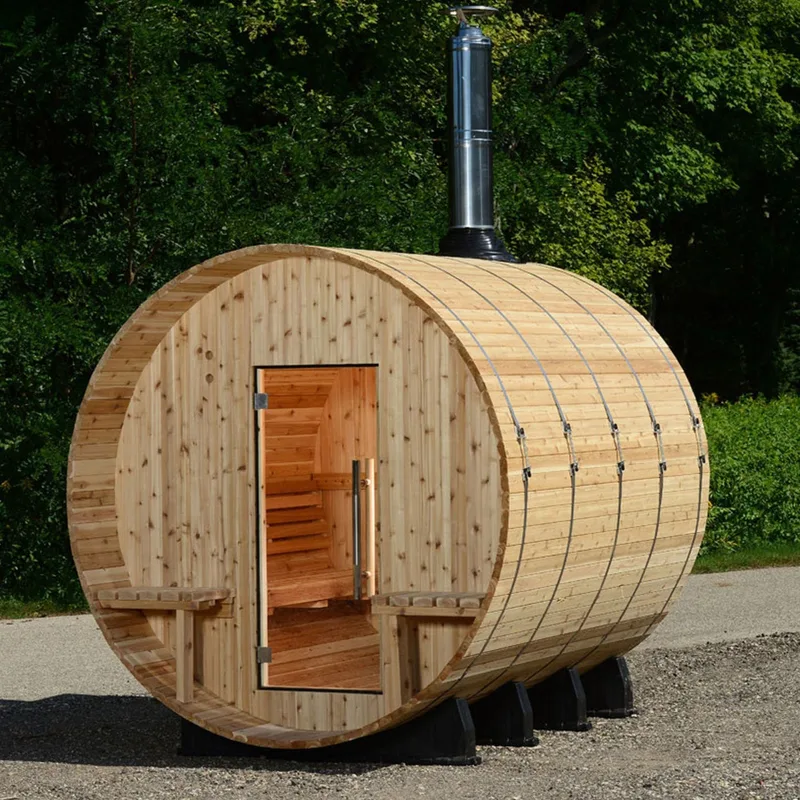 Manufacturer photo of the Almost Heaven Grandview 4-6 Person Canopy Barrel Sauna