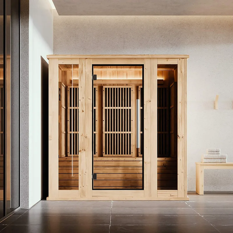 Manufacturer photo of the Almost Heaven Hinton 2-3 Person Infrared Sauna