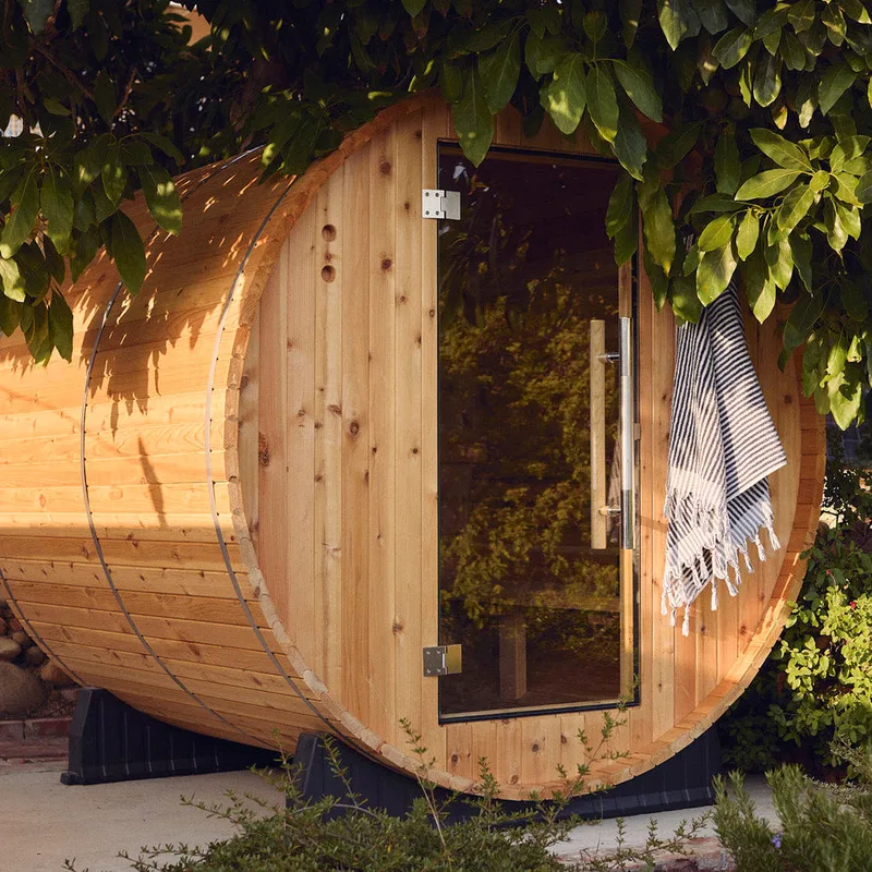 Manufacturer photo of the Almost Heaven Pinnacle 4 Person Barrel Sauna