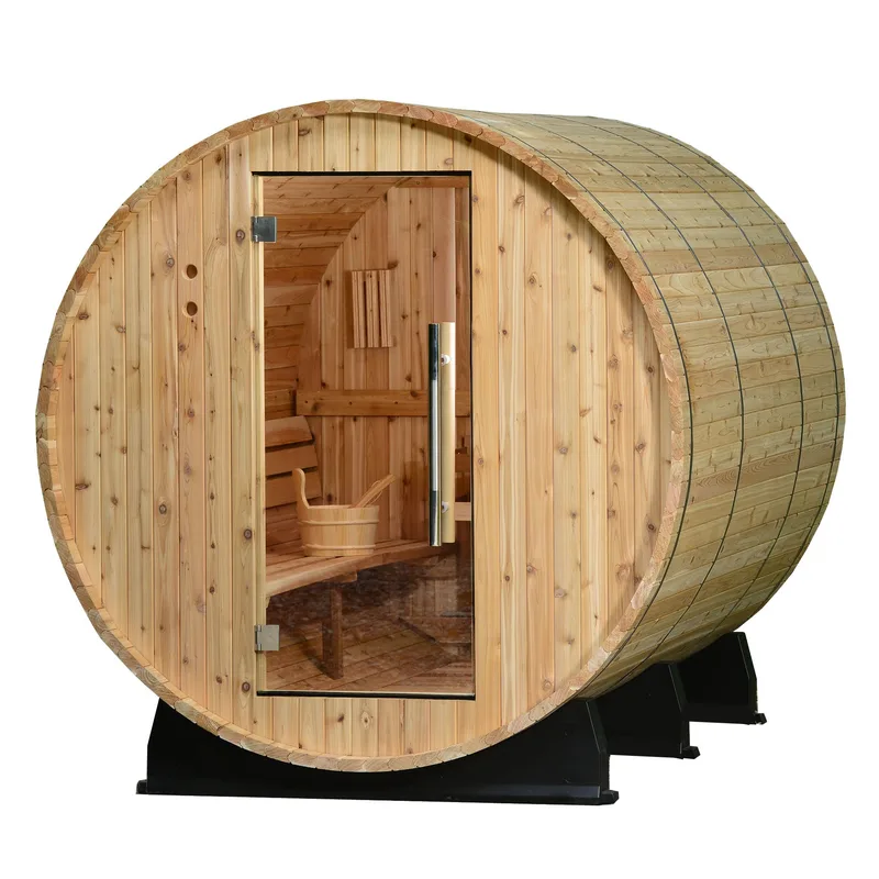 Manufacturer photo of the Almost Heaven Princeton 6 Person Barrel Sauna