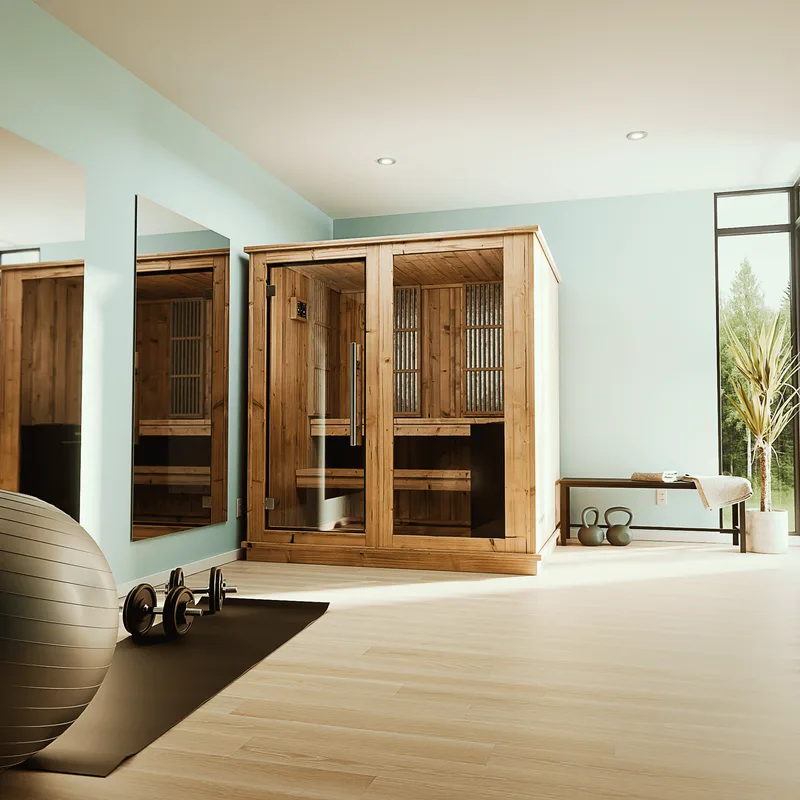 Manufacturer photo of the Almost Heaven Rainelle 4 Person Indoor Sauna