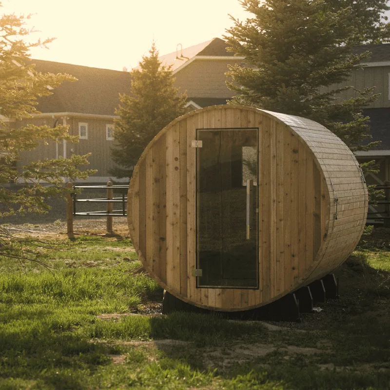 Manufacturer photo of the Almost Heaven Shenandoah 4 Person Barrel Sauna