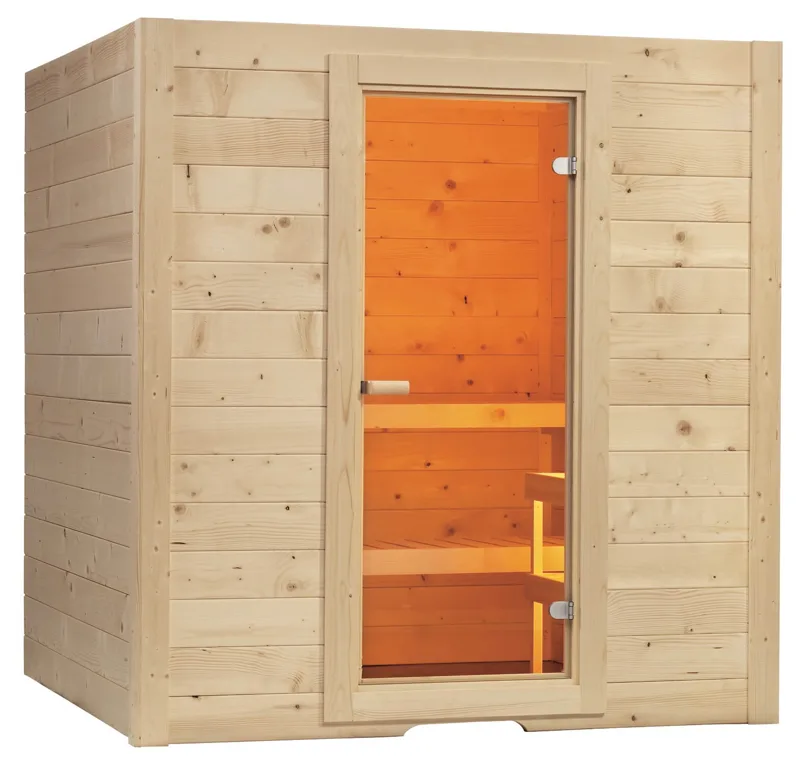 Manufacturer photo of the Almost Heaven Tyrol Indoor Sauna - Harvia Collection