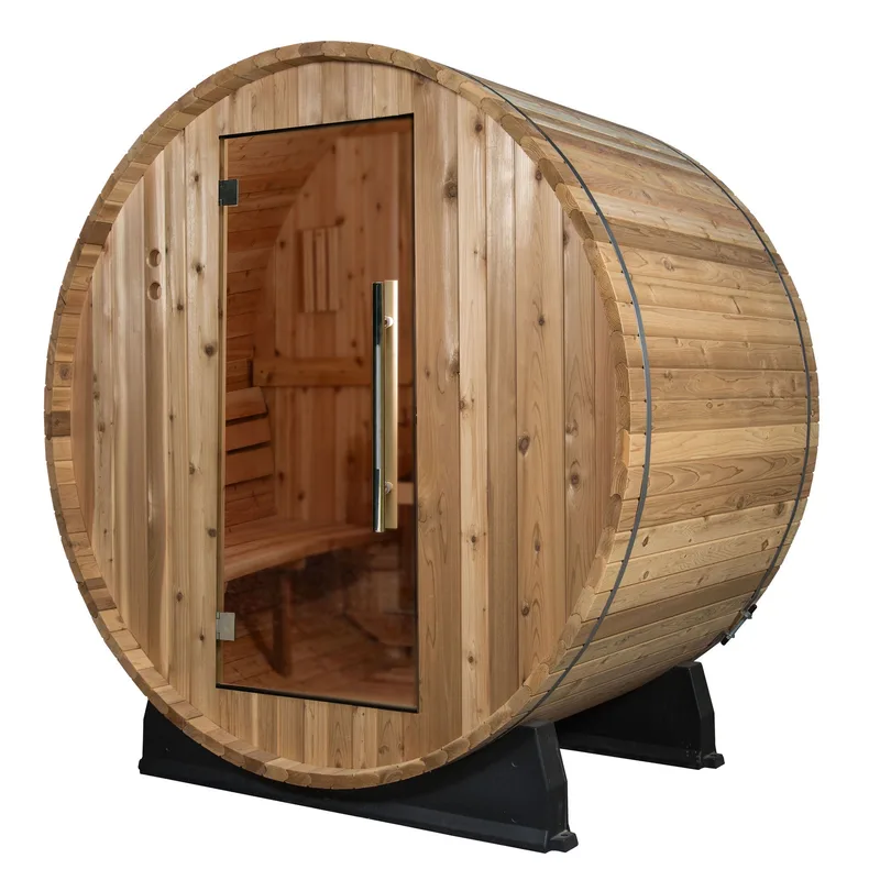 Manufacturer photo of the Almost Heaven Watoga 2-4 Person Barrel Sauna Kit