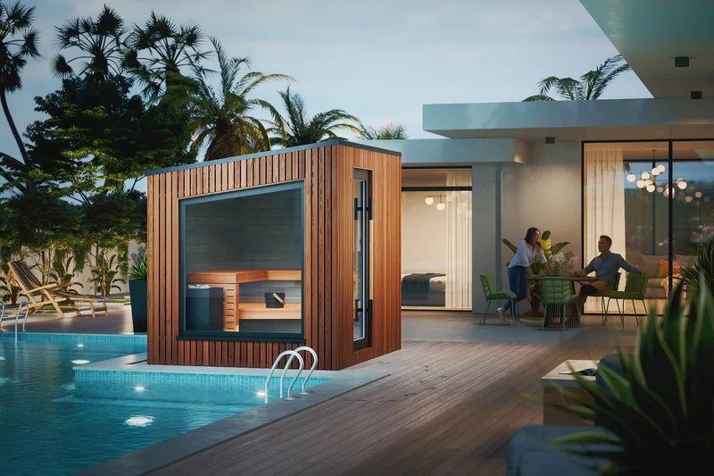 Manufacturer photo of the Auroom Terra Outdoor Cabin Sauna