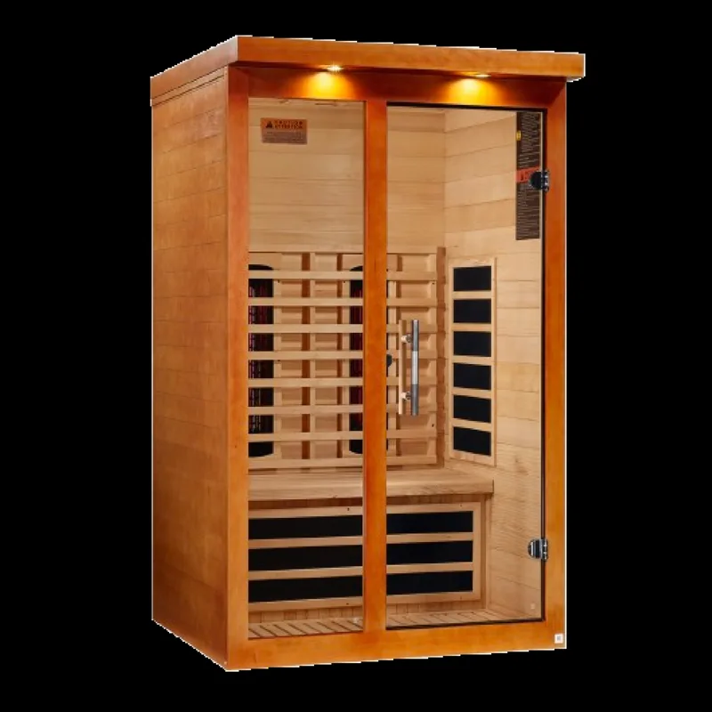 Manufacturer photo of the Dynamic Saunas Dynamic "Llumeneres" 2 Person Full Spectrum Nero Zero EMF FAR IR Sauna (DYN-6215-03 FS)