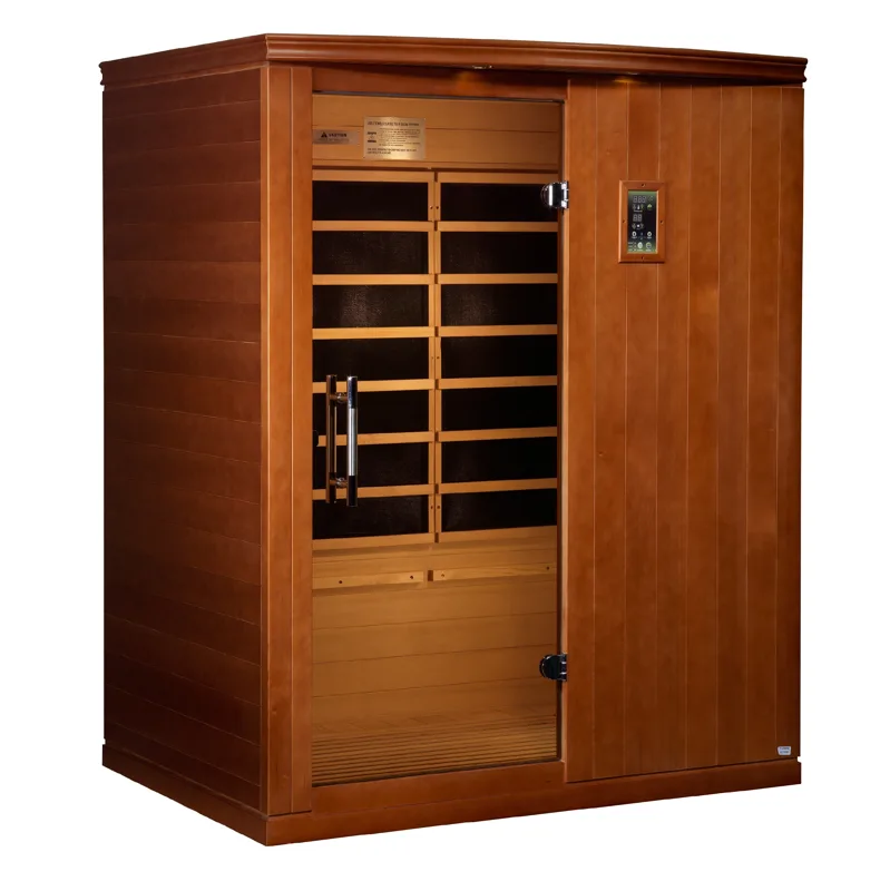 Manufacturer photo of the Dynamic Saunas Dynamic "Madrid Limited Elite" 3 Person Ultra Low EMF FAR IR Sauna (DYN-6310-04 Elite)