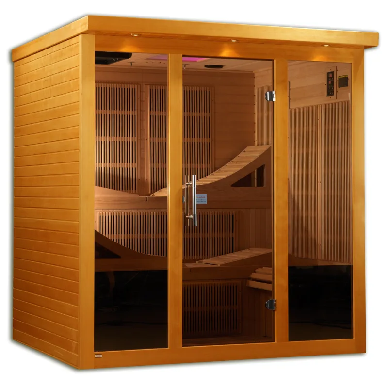 Manufacturer photo of the Dynamic Saunas Dynamic "Monaco" 6 Person Ultra Low EMF Far IR Sauna (DYN-6996-01 Elite)