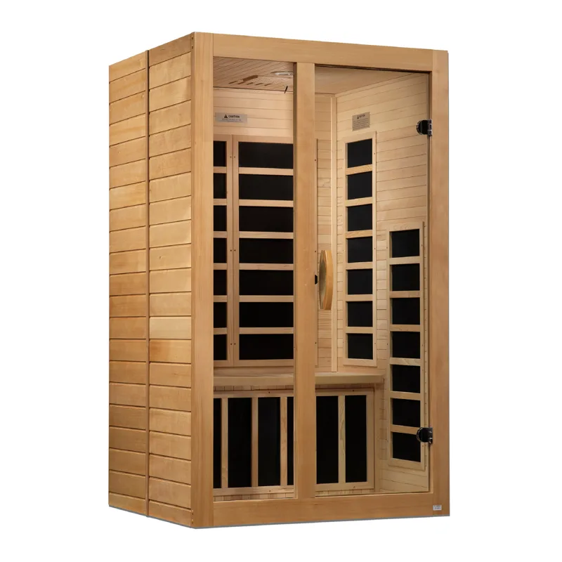 Manufacturer photo of the Dynamic Saunas Dynamic "Santiago" 2 Person Low EMF FAR IR Sauna (DYN-6209-01)