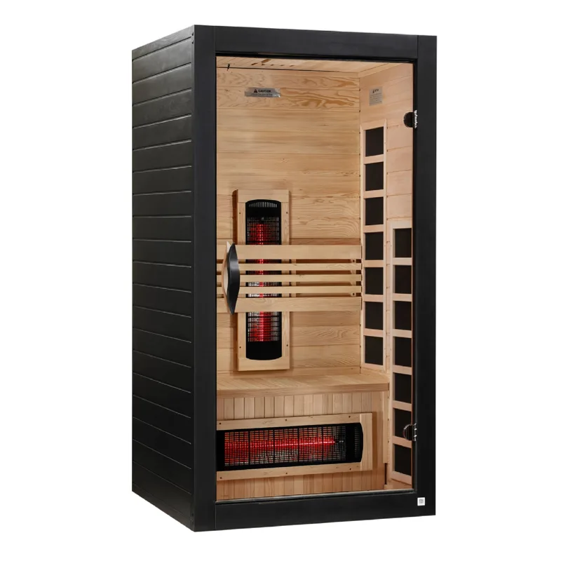 Manufacturer photo of the Dynamic Saunas Dynamic Santorini 1-2 Person Full Spectrum Near Zero EMF FAR IR Sauna (DYN-6009-03 FS)