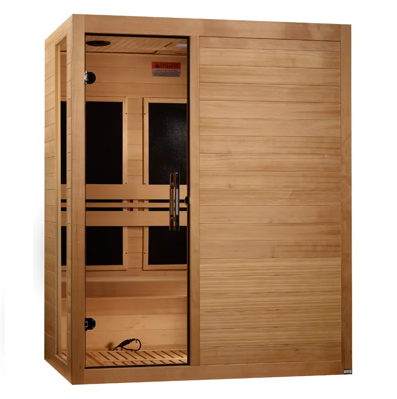 Manufacturer photo of the Dynamic Saunas Dynamic "Toscana" 3 Person Ultra Low EMF FAR IR Sauna (DYN-6315-05 Elite)