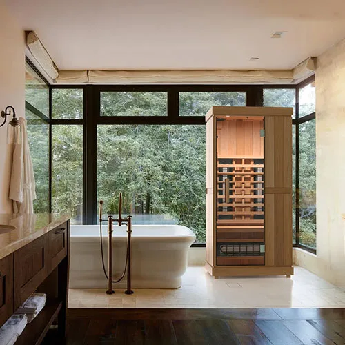 Manufacturer photo of the Finnmark Designs 1 Person Infrared Sauna