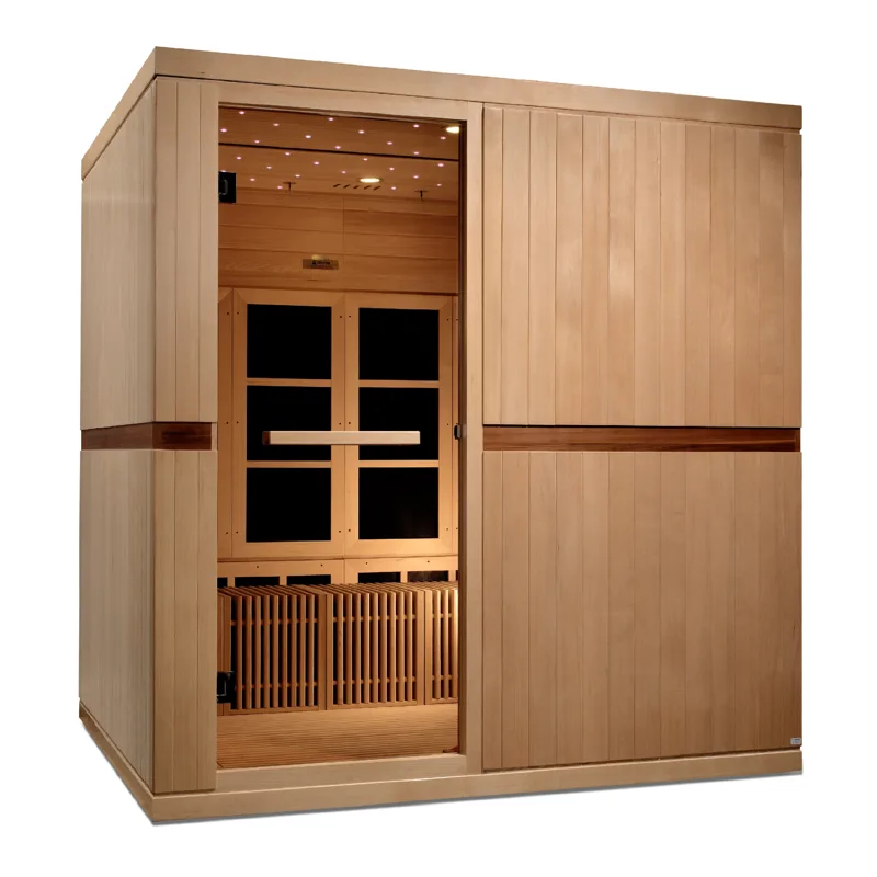 Manufacturer photo of the Golden Designs 2025 Golden Designs "Catalonia" 8 Person Near Zero EMF FAR IR Sauna (GDI-6880-02 Elite)