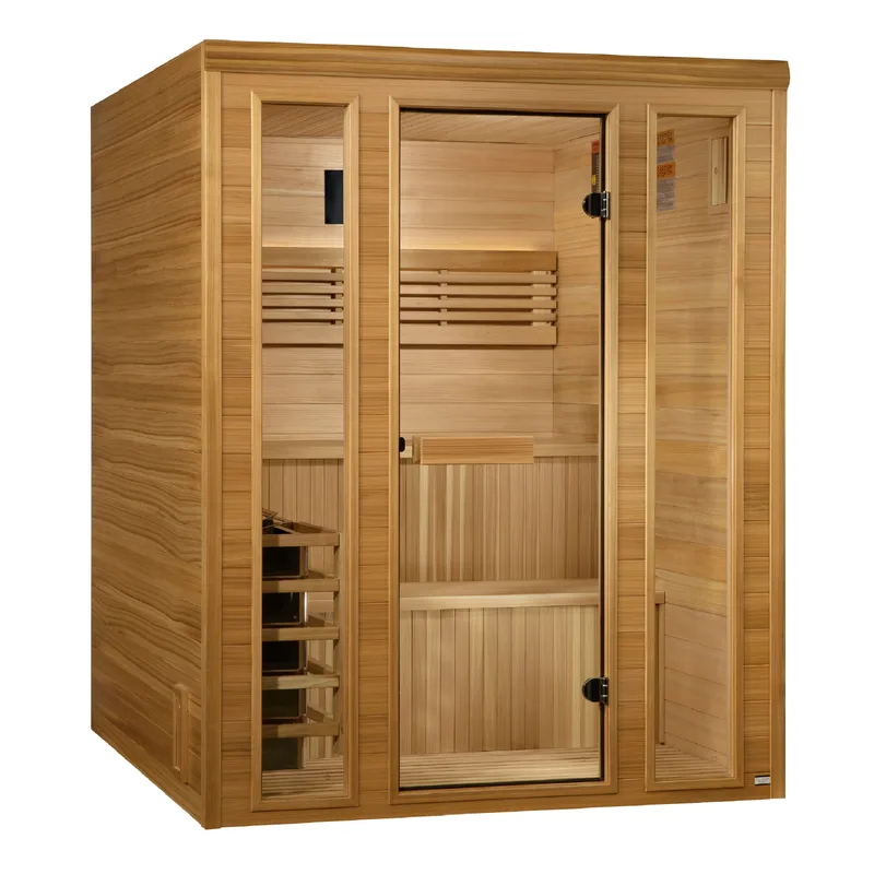 Manufacturer photo of the Golden Designs "Engelberg" 6 Person Traditional Sauna (GDI-7060-01)