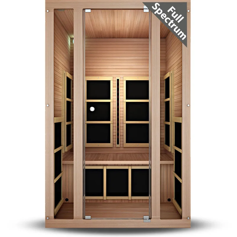 Manufacturer photo of the JNH Lifestyles Tosi 2-Person Full Spectrum Infrared Sauna - Cedar (Ultra-Low EMF)