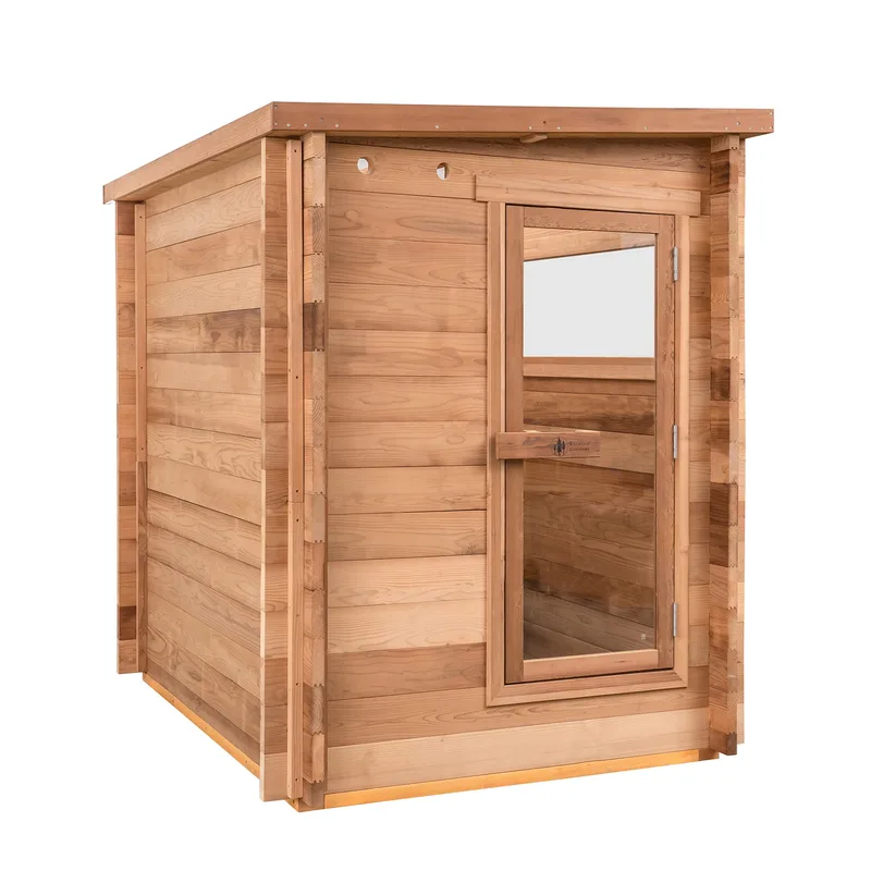 Manufacturer photo of the Redwood Outdoors Cove Outdoor Sauna - 3 Person