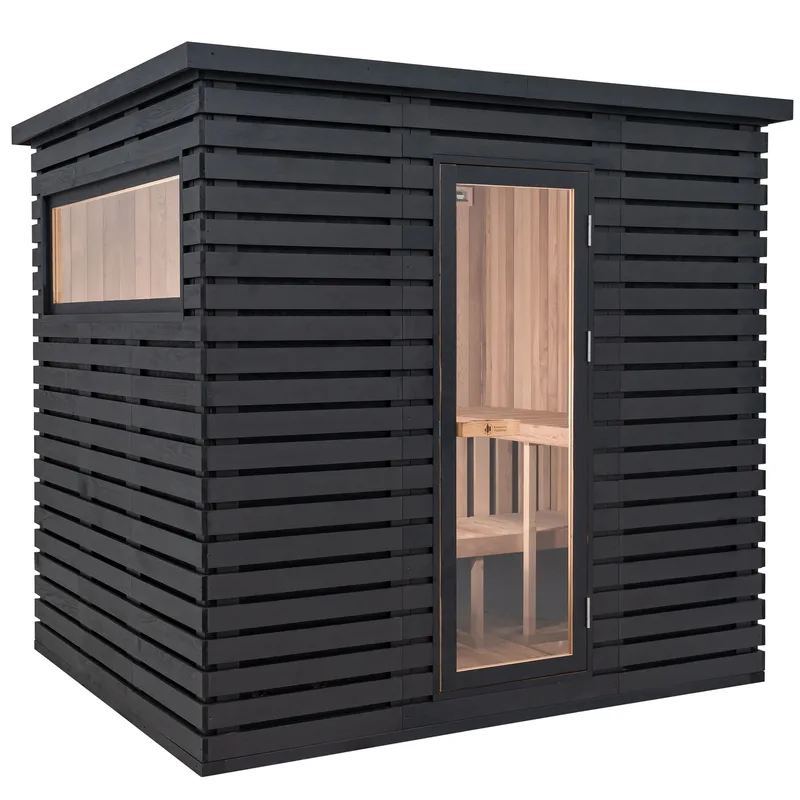 Manufacturer photo of the Redwood Outdoors Noctra Outdoor Sauna - 8 Person