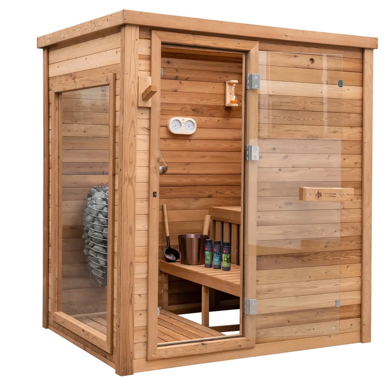 Manufacturer photo of the Redwood Outdoors Retreat Indoor Sauna - 4 Person