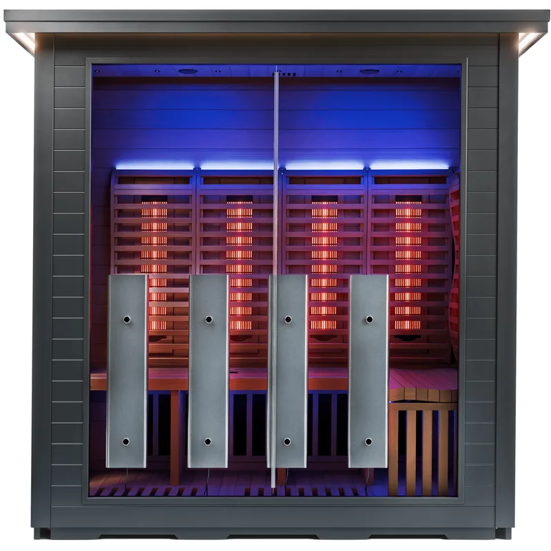 Manufacturer photo of the Sun Home Saunas Luminar Outdoor 5-Person Full Spectrum Infrared Sauna