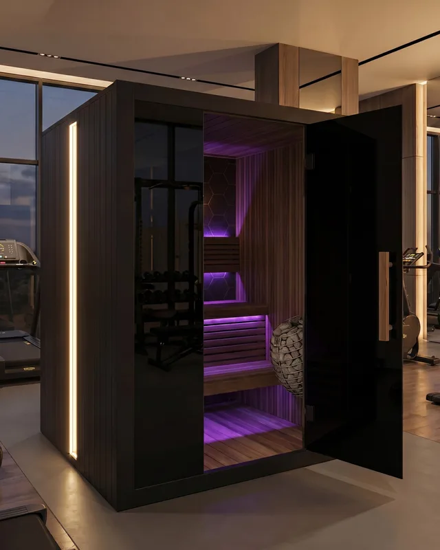 Manufacturer photo of the Sun Home Saunas Nova Indoor 5-Person Traditional Sauna